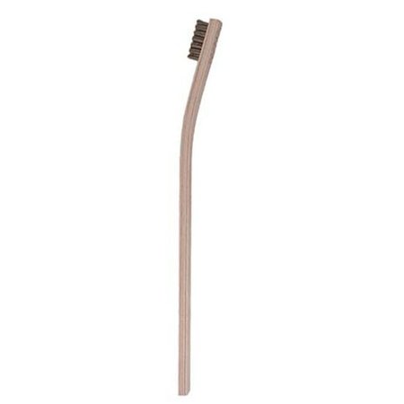 GORDON BRUSH 4x19 Row 0.012" Phosphor Bronze Wire 13-3/4" Curved Wood Handle 15SSL-003G-12